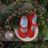 Zimmerman Shoes - Scalloped Mary Jane - Red: 9 (Child) / Medium (E)
