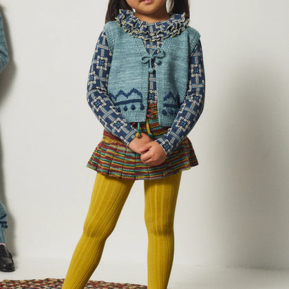 Misha & Puff Zig Zag Vest ~ Slate