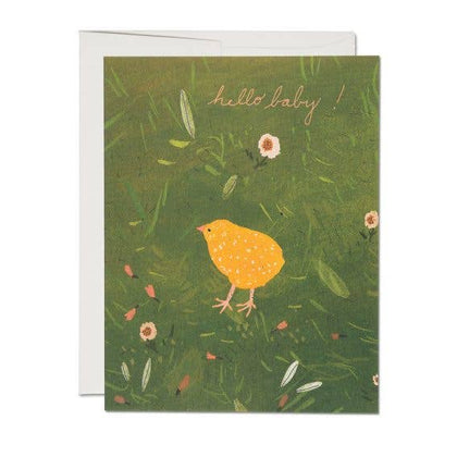 Red Cap Cards - Baby Chick baby greeting card
