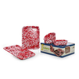 Crow Canyon Home - Splatter Enamelware Kid's First Bake Set: Red Splatter