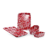 Crow Canyon Home - Splatter Enamelware Kid's First Bake Set: Red Splatter