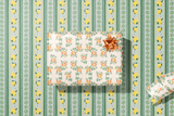 re:mused studio - Limoncello Florals Gift Wrap Sheet - Double Sided: Roll of 3 Sheets