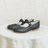 Zimmerman Shoes - Scalloped Mary Jane - Black: 8 (Child) / Medium