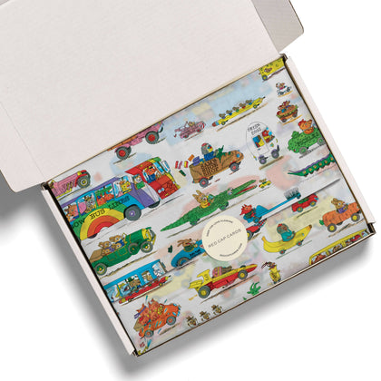 Red Cap Cards - Busytown Cars tissue paper: 5 Sheets