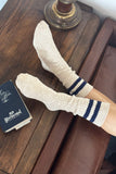 Le Bon Shoppe - Cottage Varsity Socks: Oatmeal Varsity