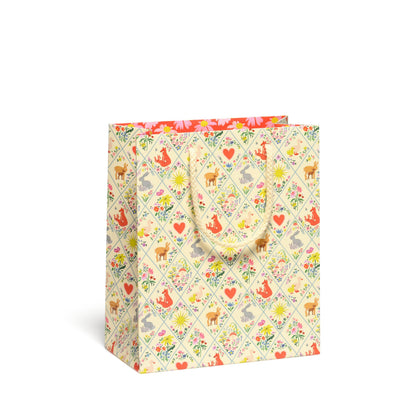 Red Cap Cards - Woodland Critters gift bags: Medium