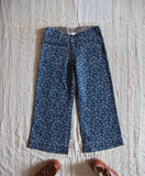 Bonjour Pants ~ Blue Denim Flower