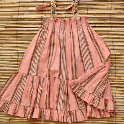 Bonjour Dress Skirt ~ Pink Striped