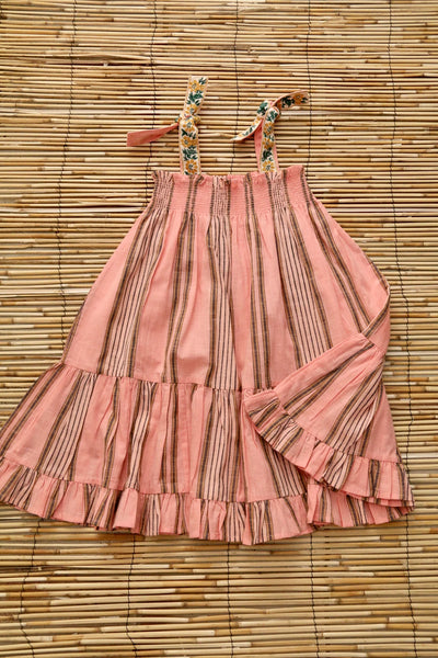 Bonjour Dress Skirt ~ Pink Striped