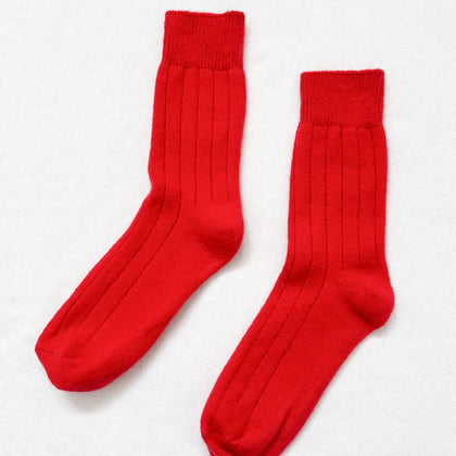 Le Bon Shoppe - Classic Cashmere Socks: Red