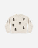 Rylee + Cru Aspen Sweater ~ Tree Jacquard