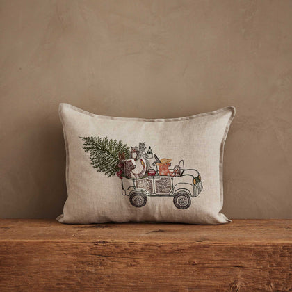 Coral & Tusk - Christmas Tree Car Pocket Pillow: Pillow Cover with Insert