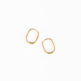 Pip Pop Post - Everyday Oval Hoop: Gold / Small