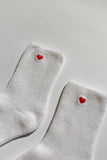 Le Bon Shoppe - Embroidered Cloud Socks : Red + Heart