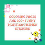 Chronicle Books - Coloring Book with Stickers: Monsters