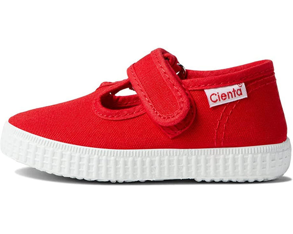 Cienta Shoes - Velcro T-Strap - Red