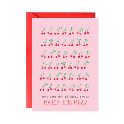 Mr. Boddington's Studio - Sweet Cherry Birthday - Greeting Card