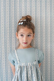 Soor Ploom Eloise Pinafore, Lattice Print, Azul