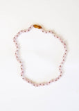 CanyonLeaf - Pure Gemstone + Rose Quartz || Necklace: 18"