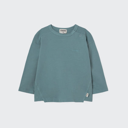 Cozmo Basic Brushed Slub Baby Tshirt ~ Blue