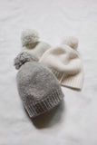 Makie Gema Pom Hat ~ Ivory