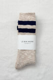 Le Bon Shoppe - Cottage Varsity Socks: Oatmeal Varsity
