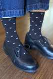 Le Bon Shoppe - Sneaker Socks: Polka Dot - Charcoal/Black