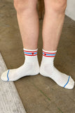 Le Bon Shoppe - Embroidered Girlfriend socks: LECHE + HEART