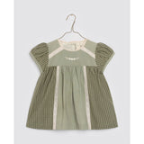 Little Cotton Clothes Organic Ella Blouse ~ Little Green Check