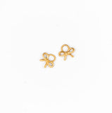 Pip Pop Post - Bow Charm: Gold / Pair