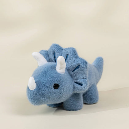 Coco Village - Dino Plush Toy - Blue Triceratop