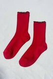 Le Bon Shoppe - Ruffled Modal Socks Paprika