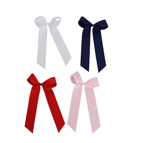 Bows Arts - Long Tail Grosgrain Bow: Red