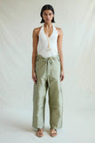 Chan Luu Techno Taffeta Barrel Pant ~ Sage