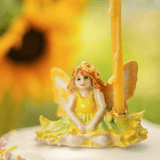 Camp Hollow Porcelain Animal Treasures - Sunflower Fairy Cake Topper