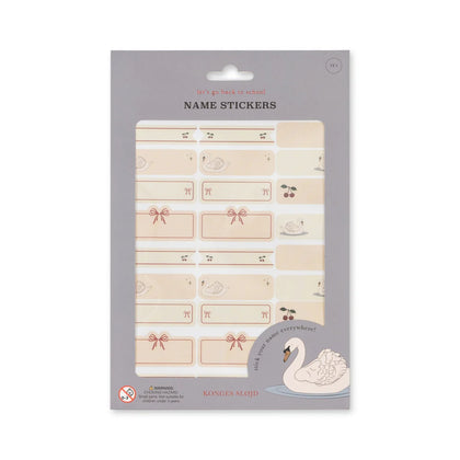 Konges Name Stickers 60pcs ~ Swan