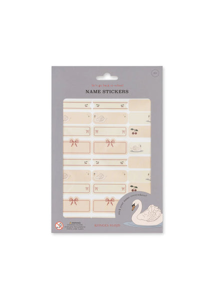 Konges Name Stickers 60pcs ~ Swan
