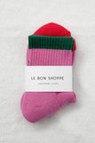 Le Bon Shoppe - Color Block Girlfriend Socks : Black Coffee