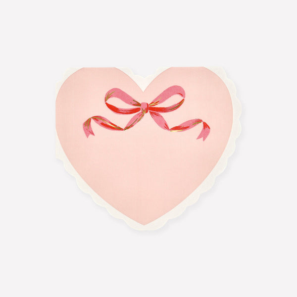 Meri Meri - Coquette Heart Large Napkins