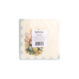My Mind’s Eye - PLNP236 - Vintage Easter Bunny Scallop Paper Cocktail Napkin
