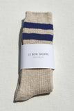 Le Bon Shoppe - Cottage Varsity Socks : Ht.grey Varsity