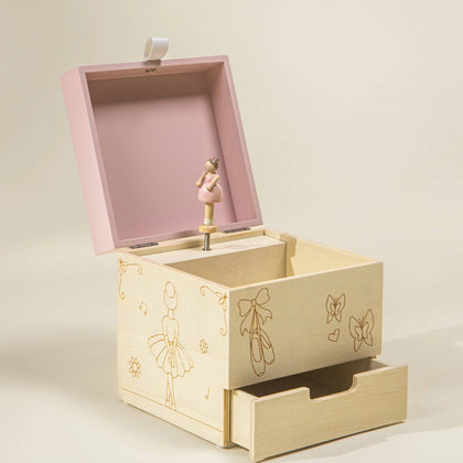 Coco Village - Wooden Musical Souvenir Box - Ballerina