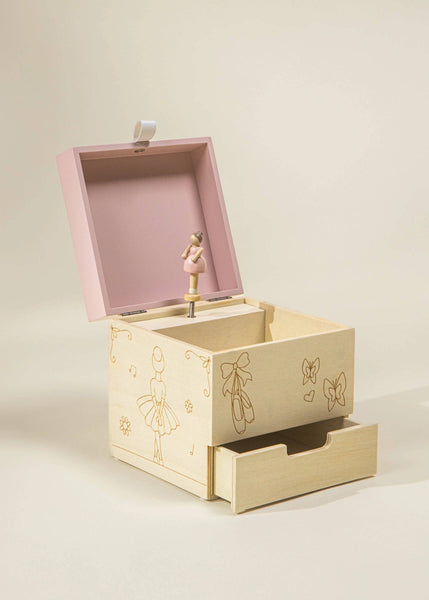 Coco Village - Wooden Musical Souvenir Box - Ballerina