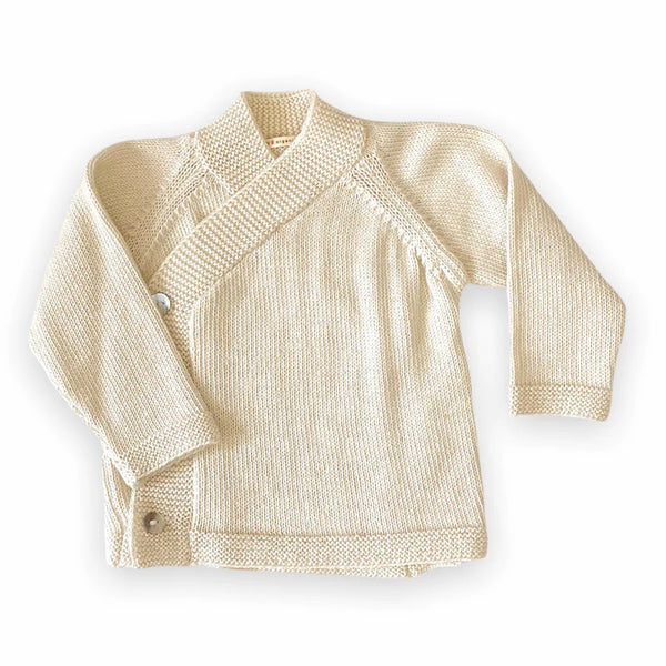 Tane Organics Kimono Cardigan in Baby Alpaca ~ Soft White