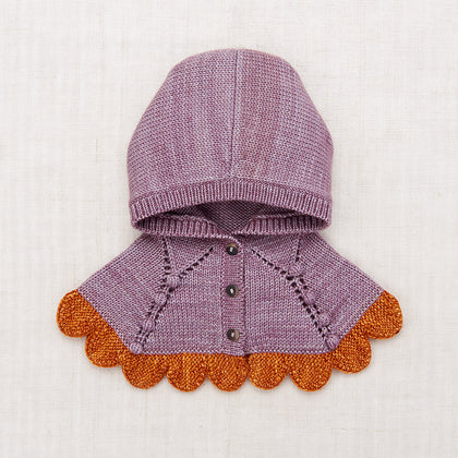 Misha & Puff Scallop Capelet ~ Periwinkle