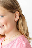 Pip Pop Post - Star Huggie Stud Earrings - Hypoallergenic, Flat Back, Girl : Pair