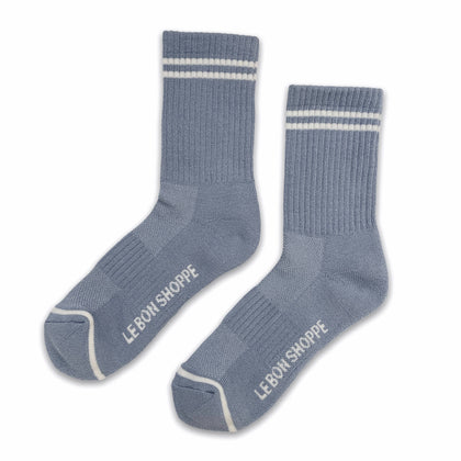 Le Bon Shoppe - Boyfriend Socks: Blue Grey