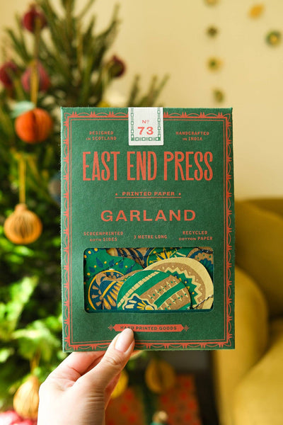 East End Press - Christmas Ornaments Sewn Garland