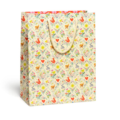 Red Cap Cards - Woodland Critters gift bags: Large