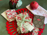re:mused studio - Carnation Pomegranate Gift Tags 2x3.5
